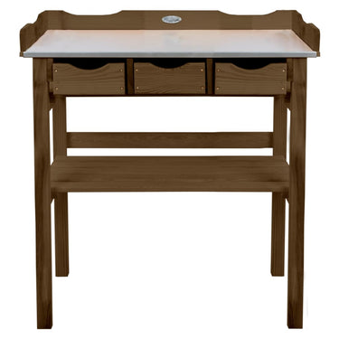 Esschert Design Pflanztisch mit Schubladen Braun
